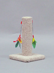 Carpet Cat Post With Feather Toy 17 1/2"